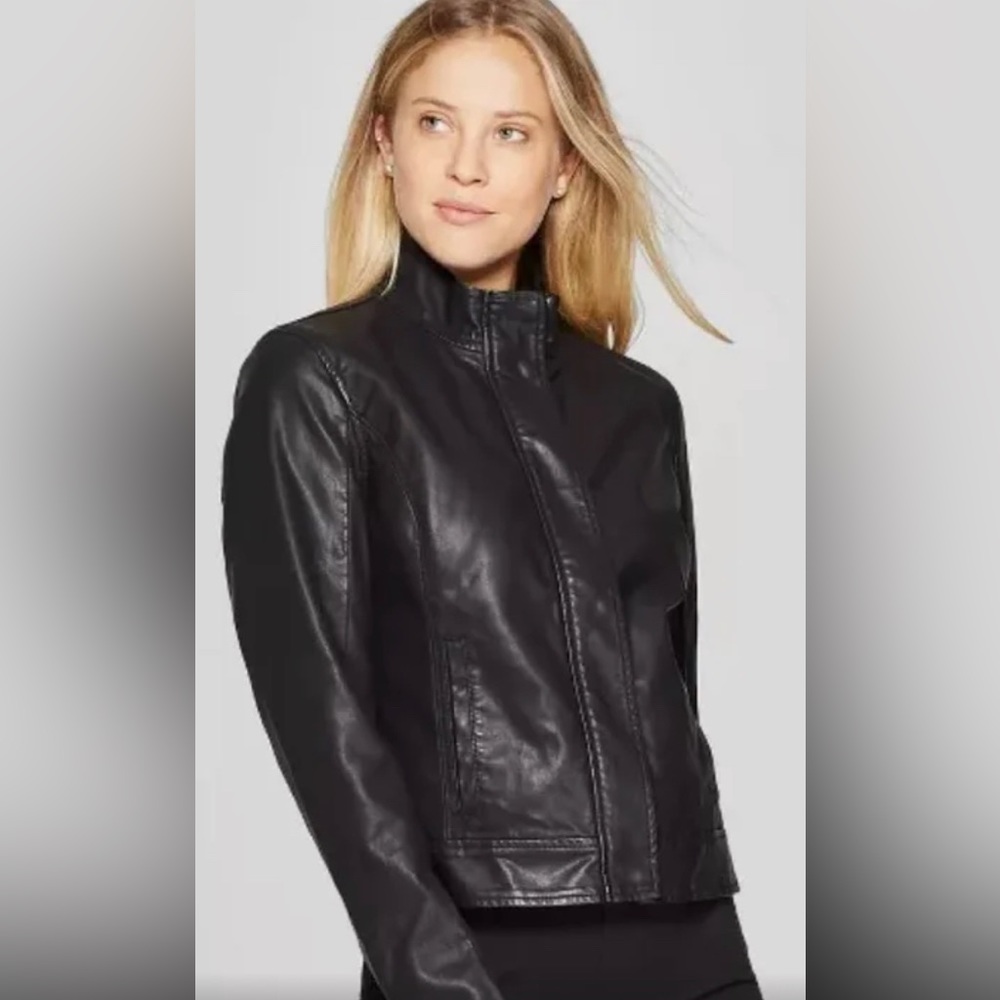 Faux Leather Jacket Women’s Medium